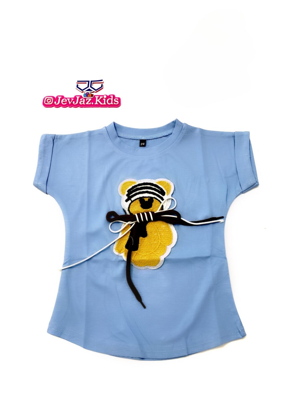 BLUE BEAR TOP TURN UP-SLEEVES