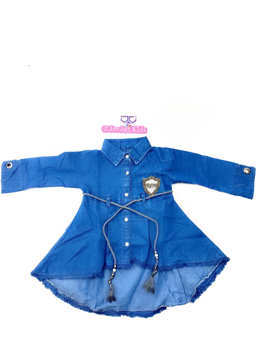 DENIM HIGH-LOW SHIRT DRESS "STYLE"