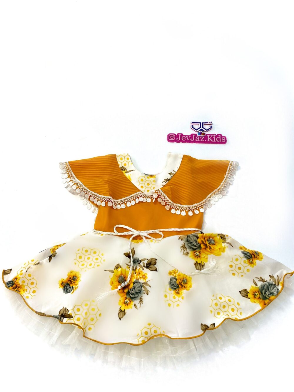 I LOVE YOU DRESS WITH ROPE(Yellow)