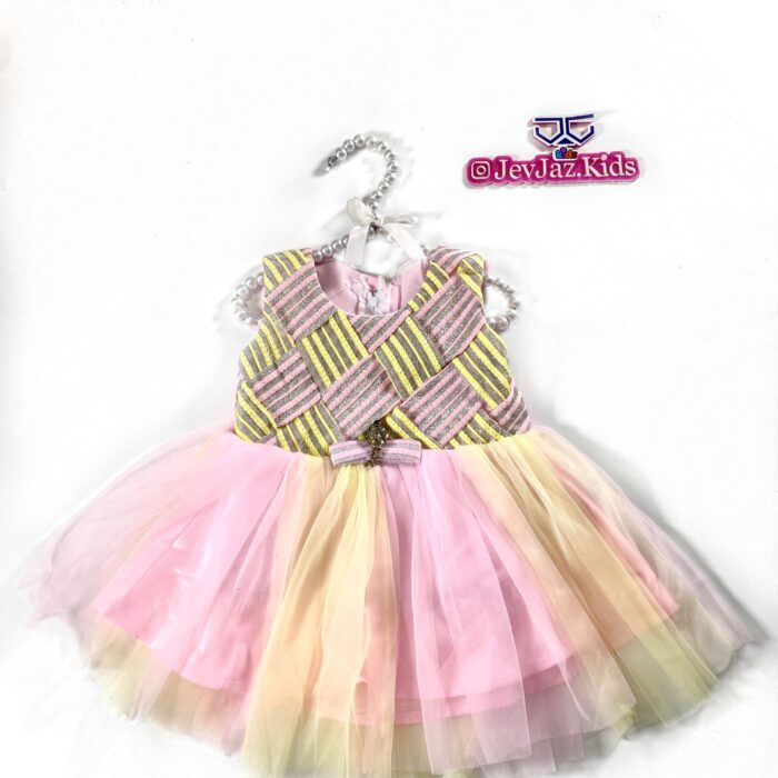 MULTI-COLOR 2 TONE DRESS (Pink)