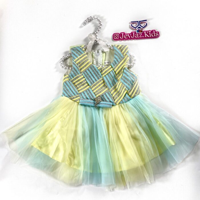 MULTI-COLOR 2 TONE DRESS (Yellow)