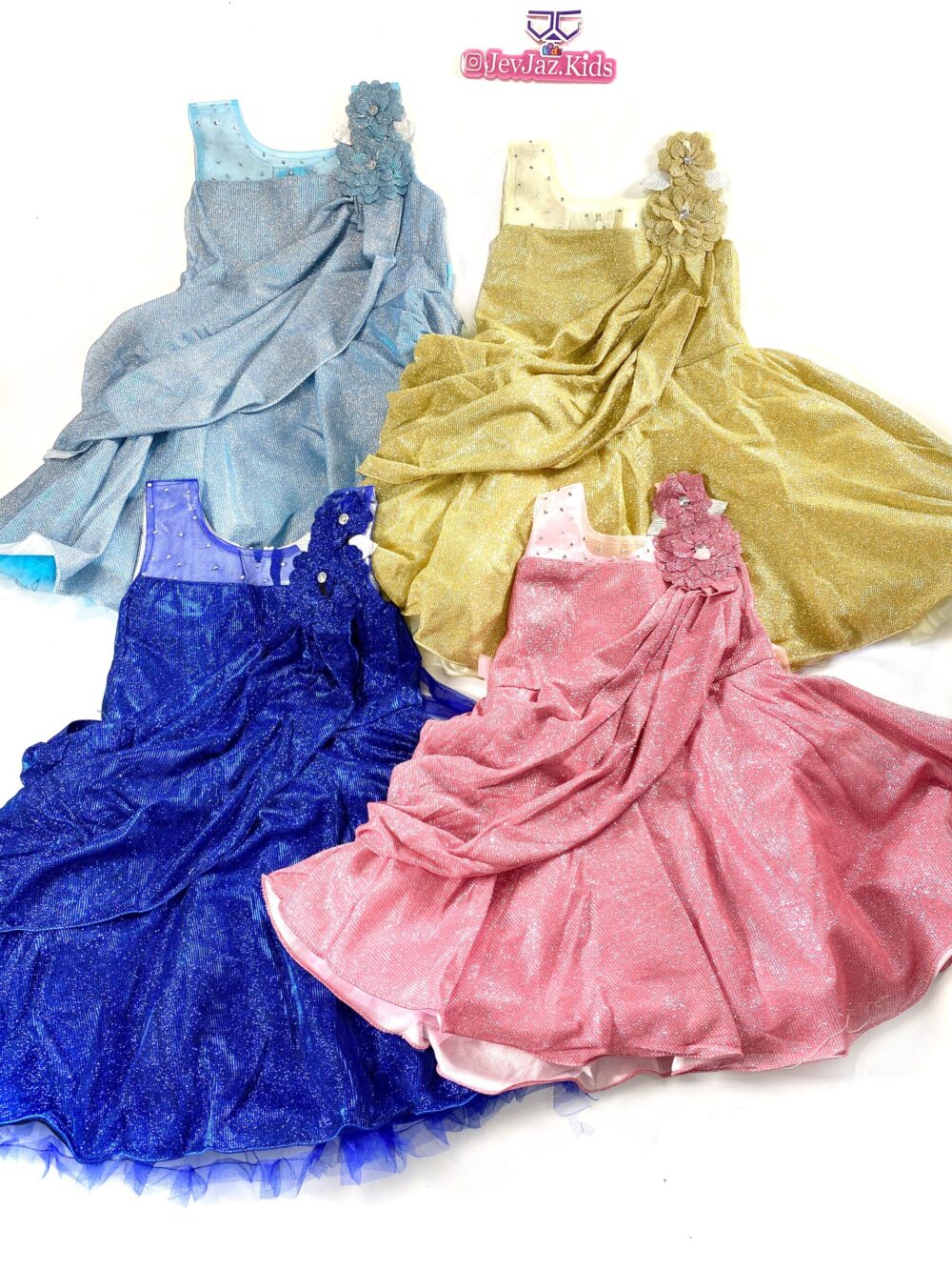 SHINNY-DRESS-WITH-SLANT (Yellow) - Image 2