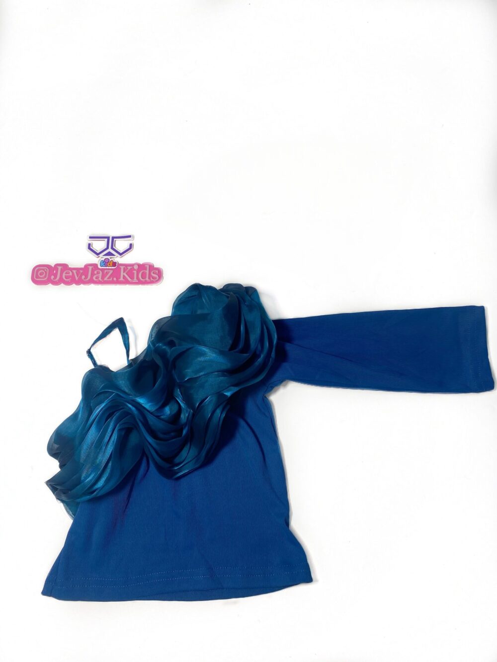 RUFFLE MONO SLEEVE(Blue)