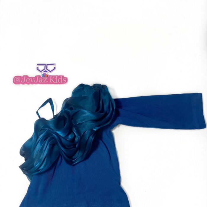 RUFFLE MONO SLEEVE(Blue)