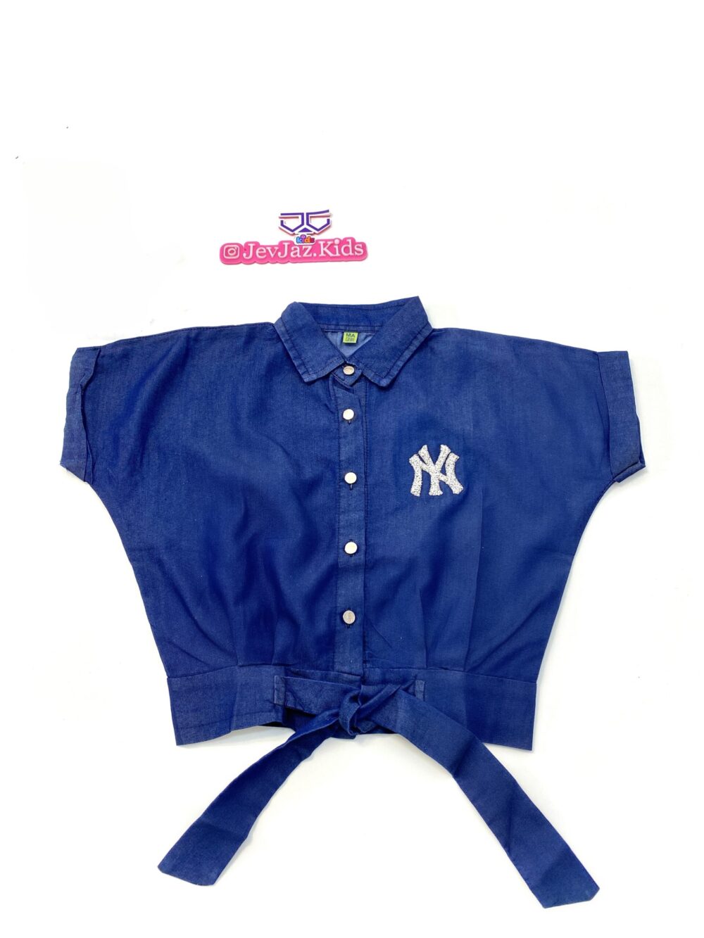 DENIM CROP TOP "NY"