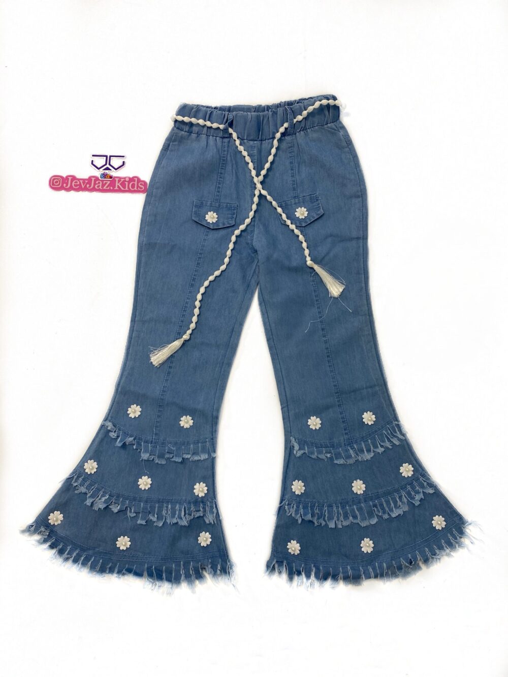 BELL BUTTOM DENIM WITH BELT ROPE (Light)