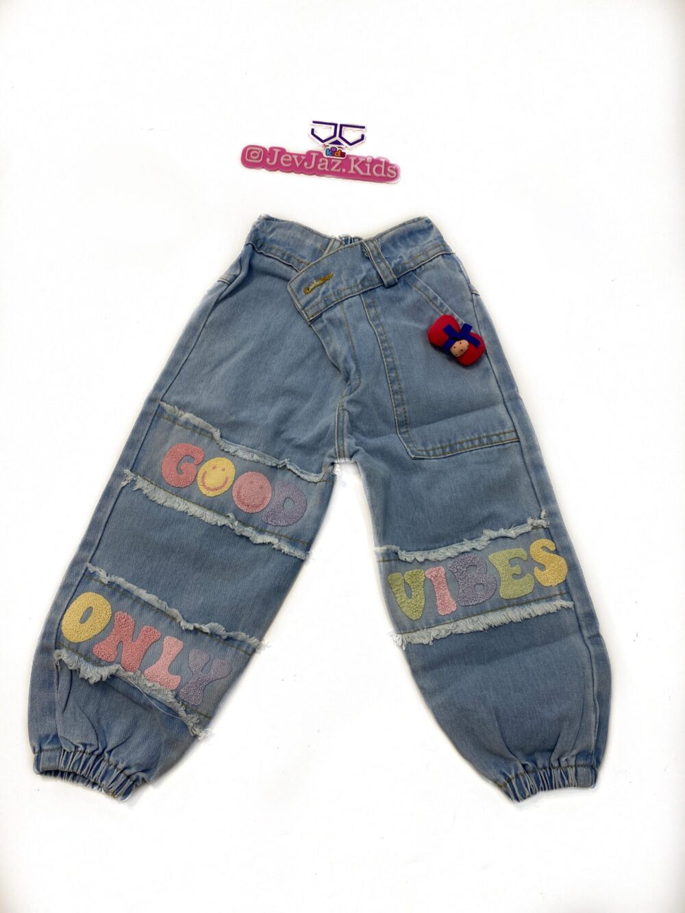 DENIM PANTS "GOOD VIBE ONLY" (Light)