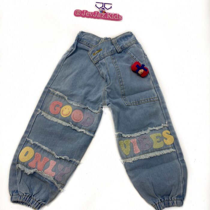 DENIM PANTS "GOOD VIBE ONLY" (Light)