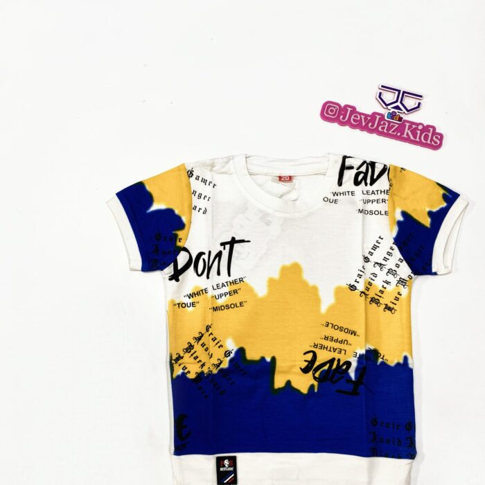 DESIGNER WHITE T-SHIRT (Multi-colour)