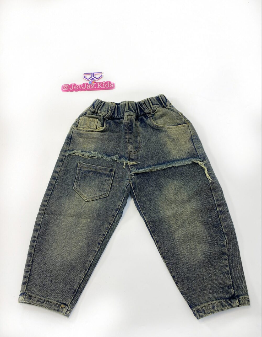 DENIM RIPPED JEANS "G"