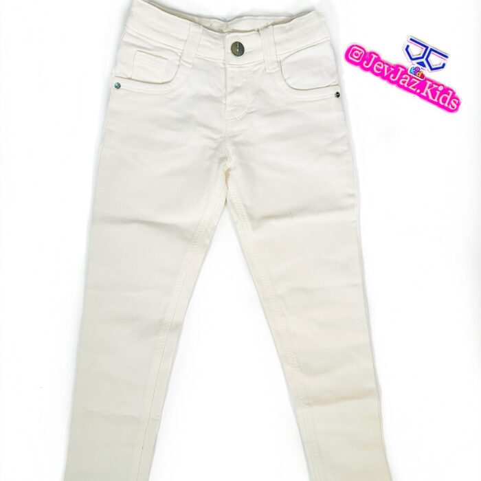 WHITE PENCIL DENIM TROUSER