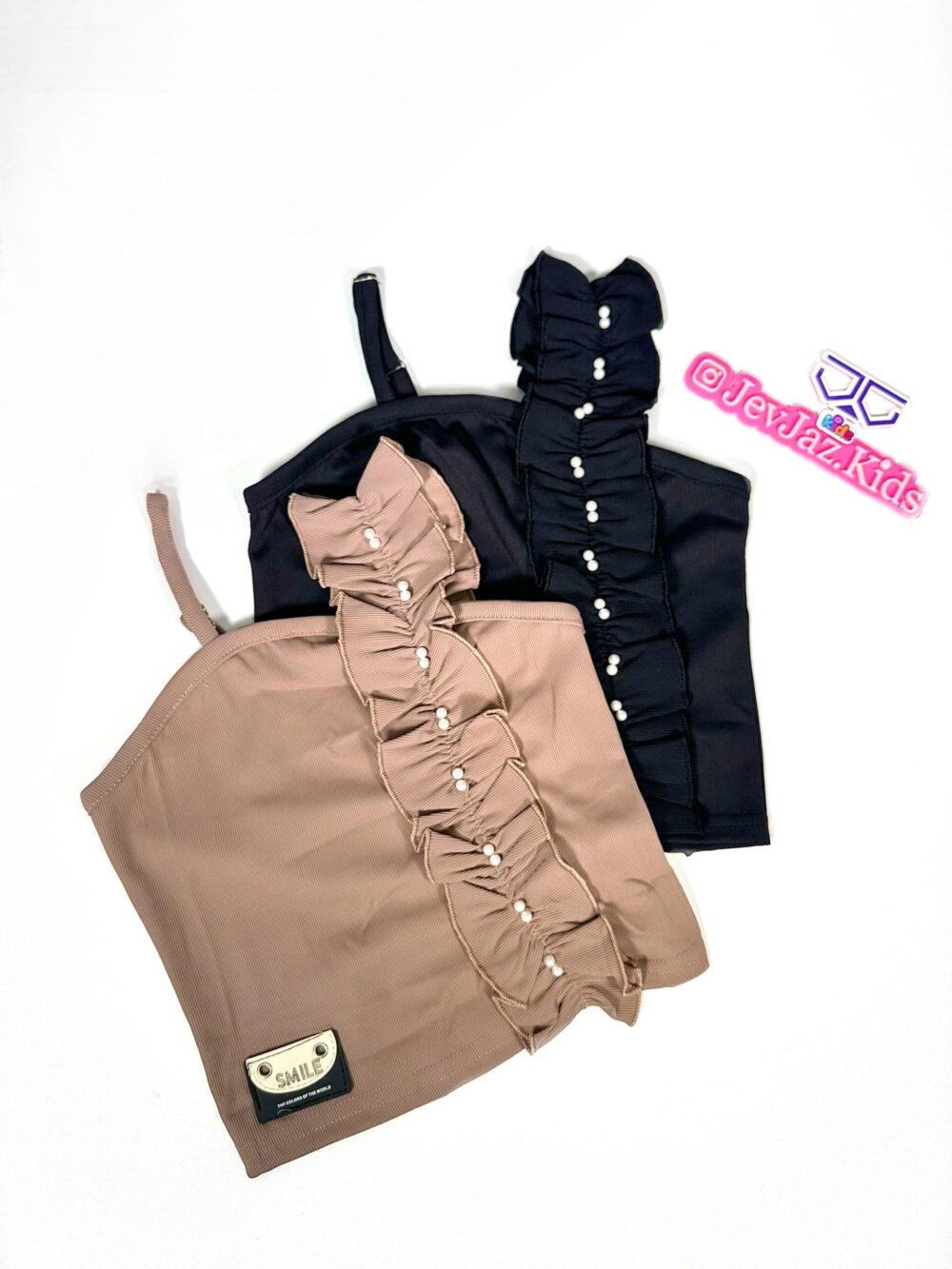 MONO SLEEVE WITH PEARLS(Black) - Image 2