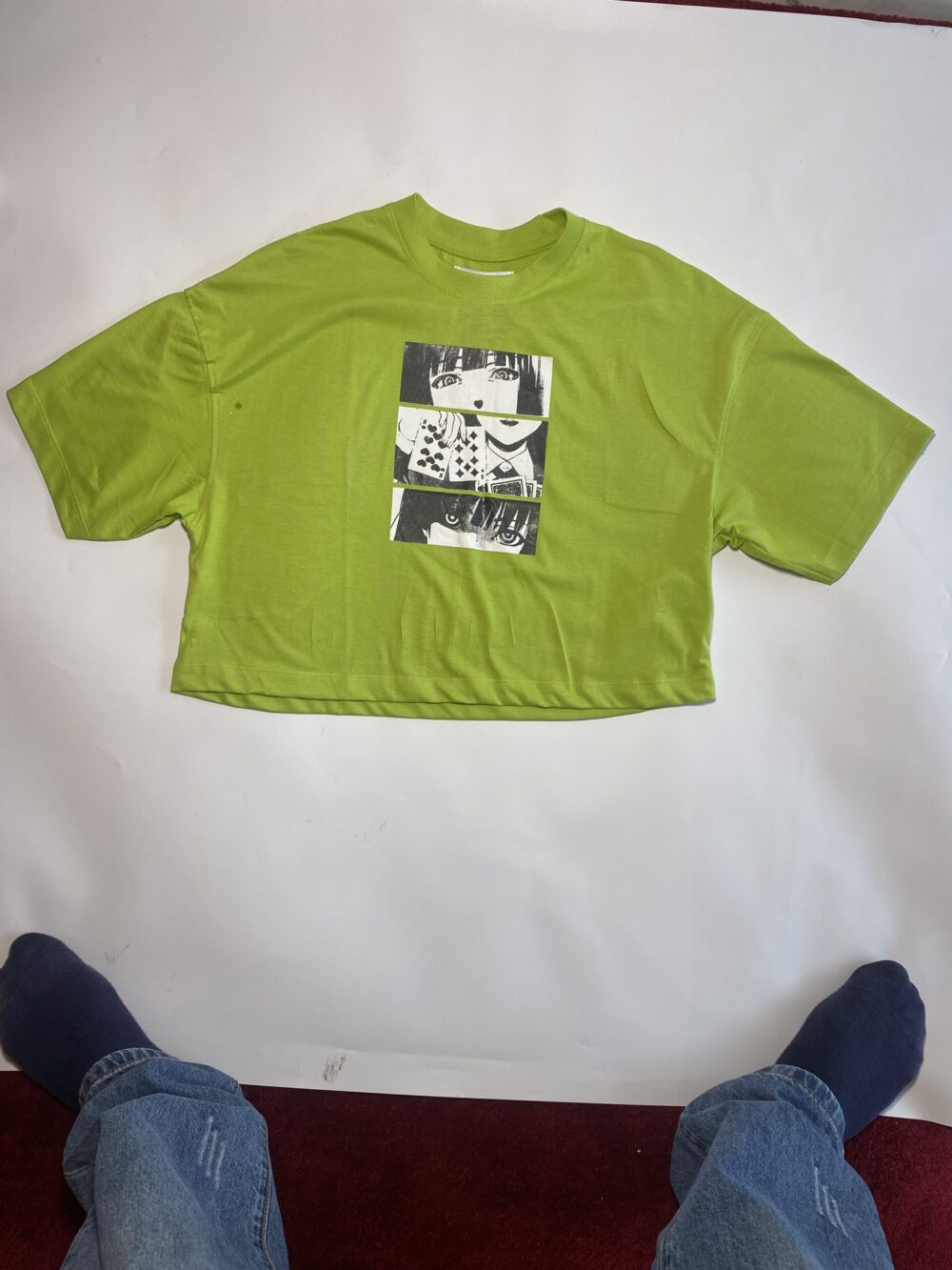 GREEN CROP SHIRT