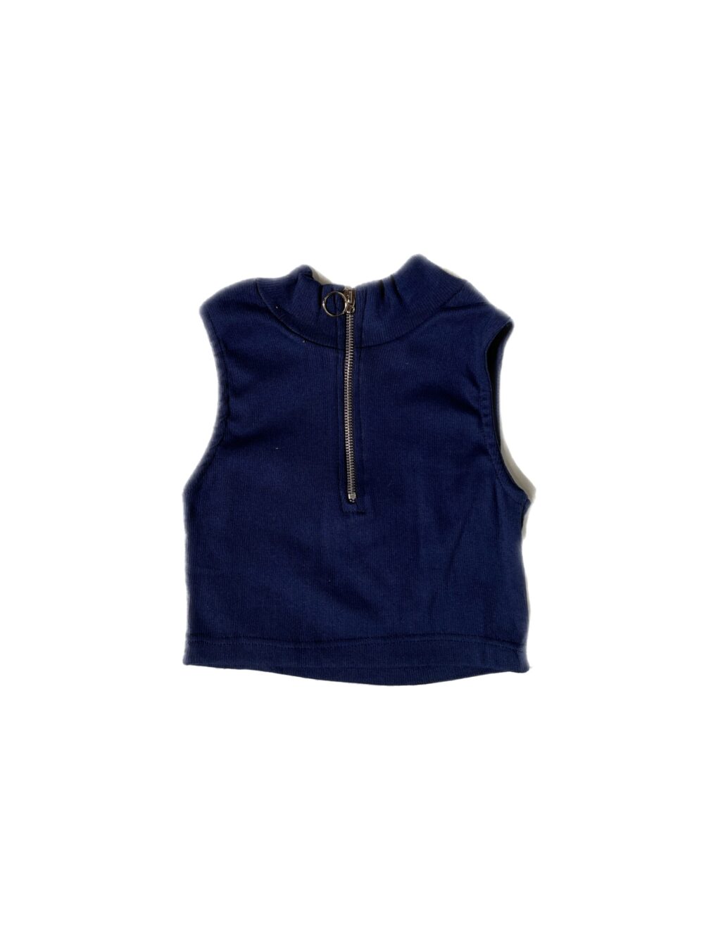 SLEEVELESS CROP TOP WITH ZIP - Image 5