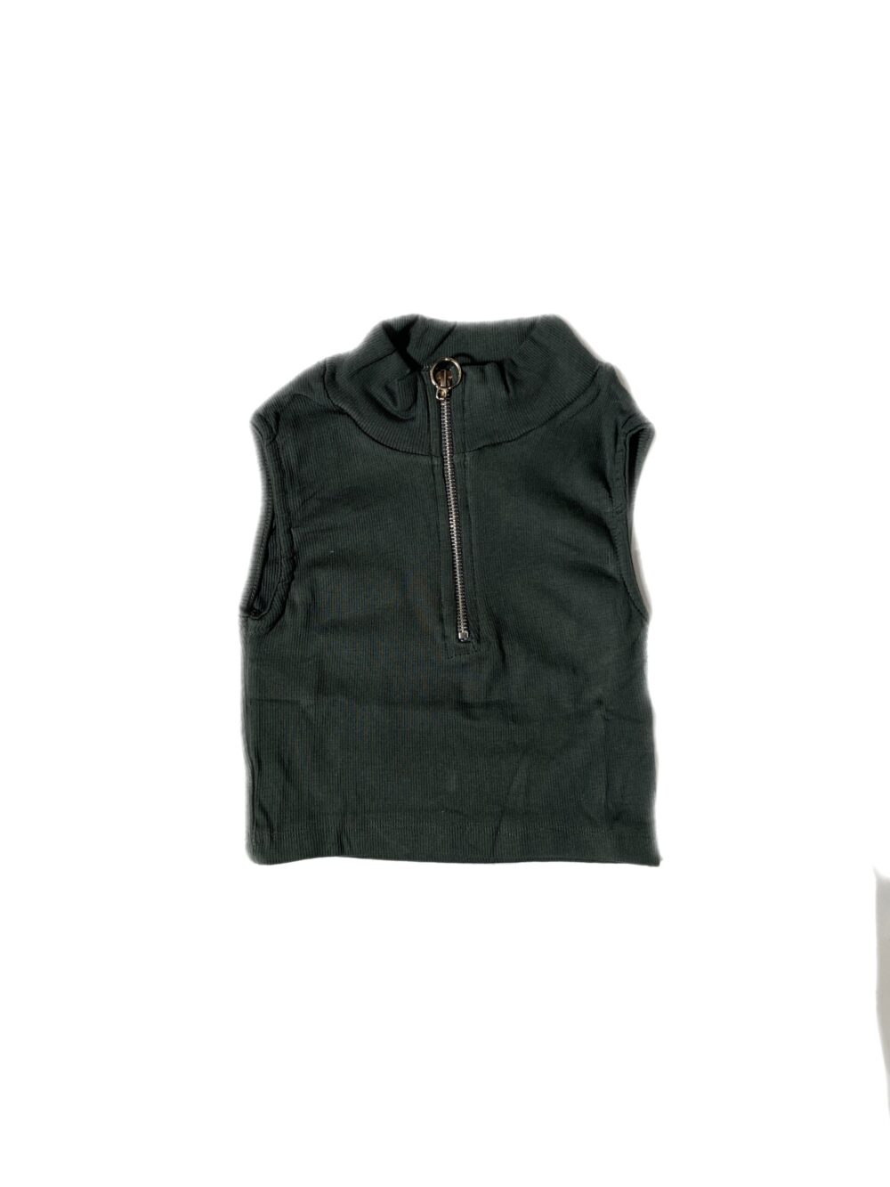 SLEEVELESS CROP TOP WITH ZIP - Image 6