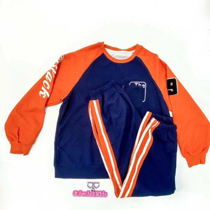 2PCS SWEAT SHIRT AND JOGGERS (NAVY)