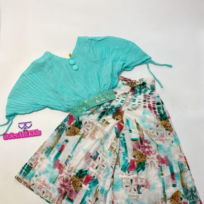 2PCS PLAIN AND PATTERN (Green)