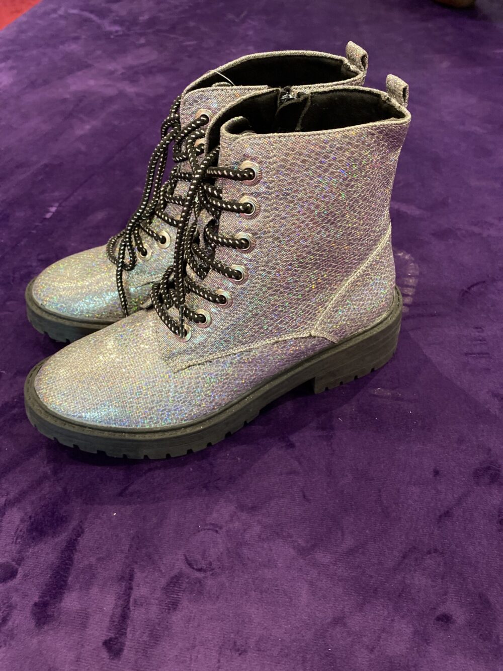 DISCO GLITTER SPARKLING BOOT SIDE ZIPPER - Image 2