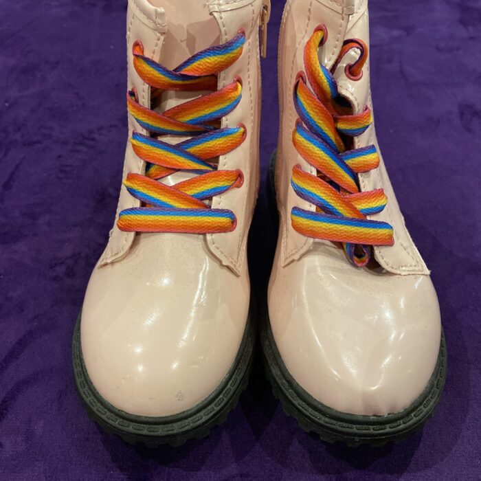K3 PINK BOOT (RAINBOW LACE)