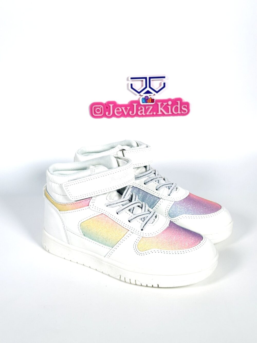 WHITE DOODOGS SNEAKERS (RAINBOW) - Image 2