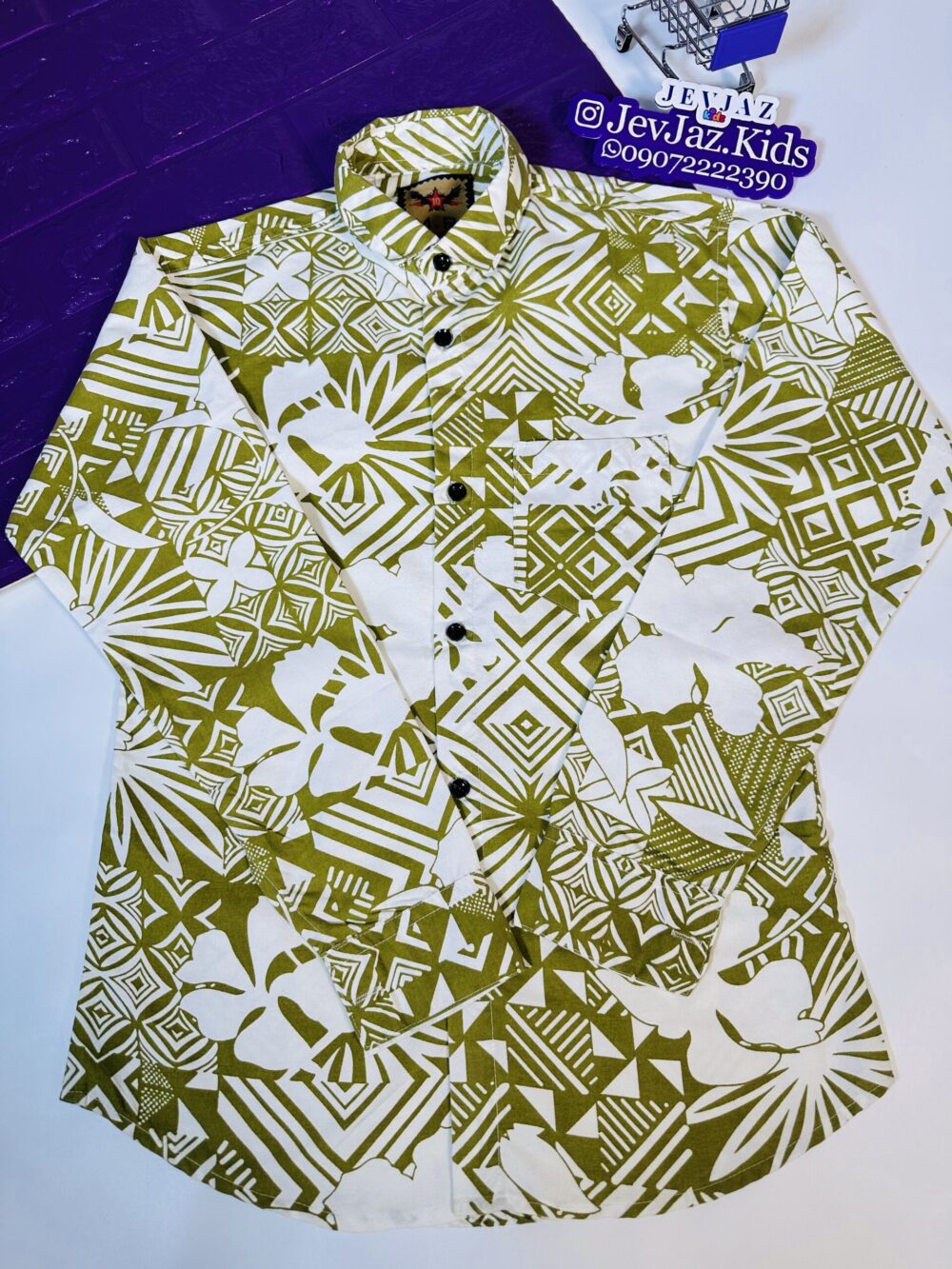 SR FLORAL DESIGNER DRESS SHIRT LONG SLEEVE BUTTON DOWN