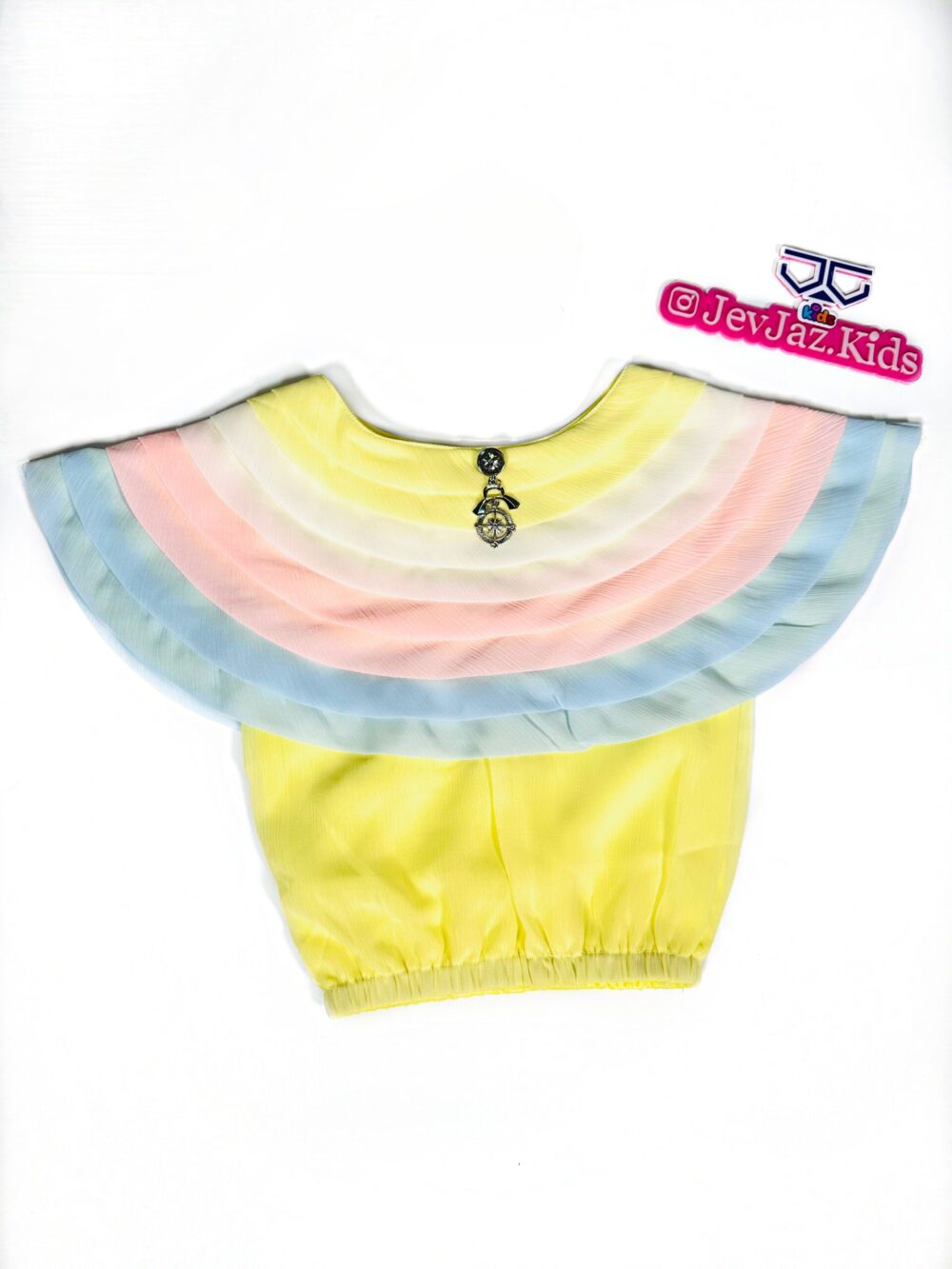 3 TONE CAPE TOP (Yellow)