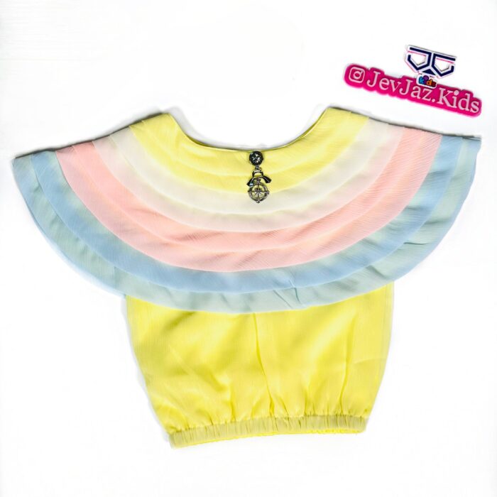 3 TONE CAPE TOP (Yellow)