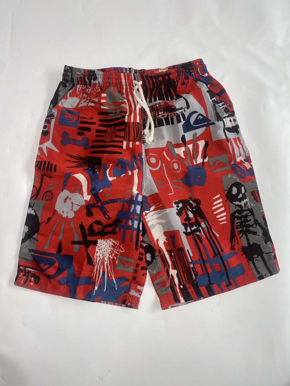 RED SKELETON SWIM SHORT