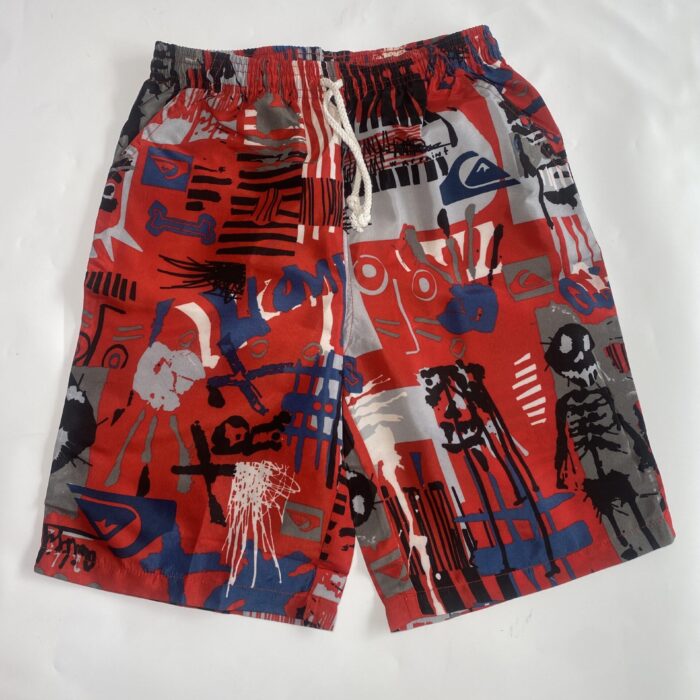 RED SKELETON SWIM SHORT
