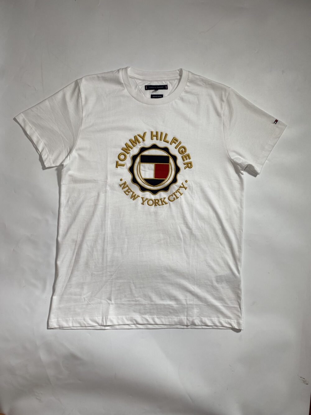 TOMMY POLO WHITE EMBROIDERY