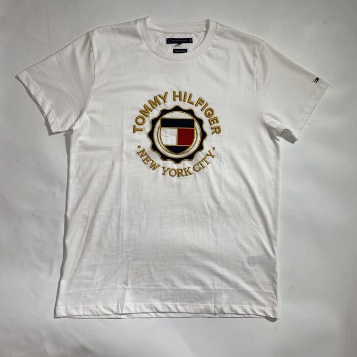 TOMMY POLO WHITE EMBROIDERY