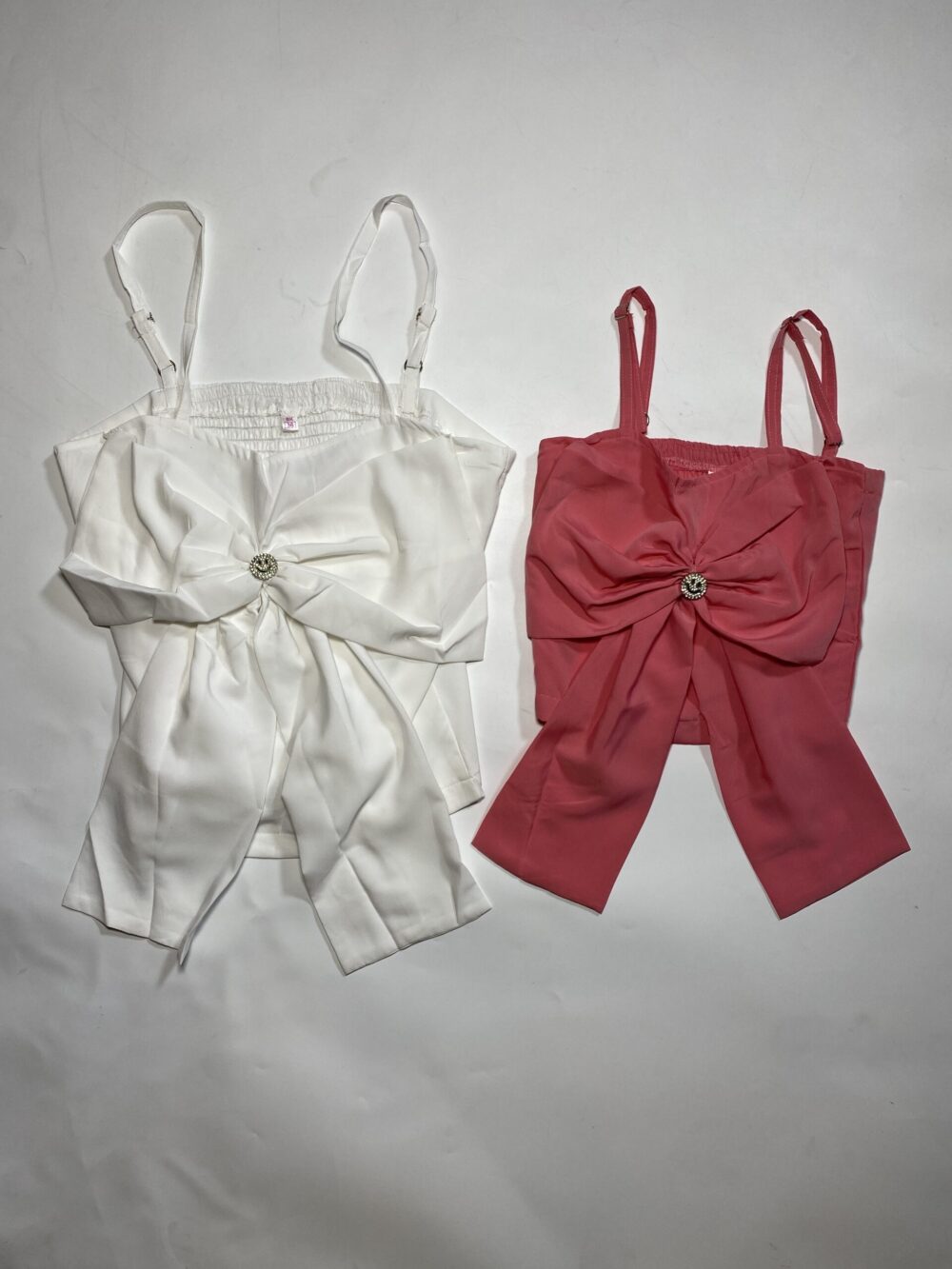 BOW CROP TOP MONO SLEEVES - Image 2