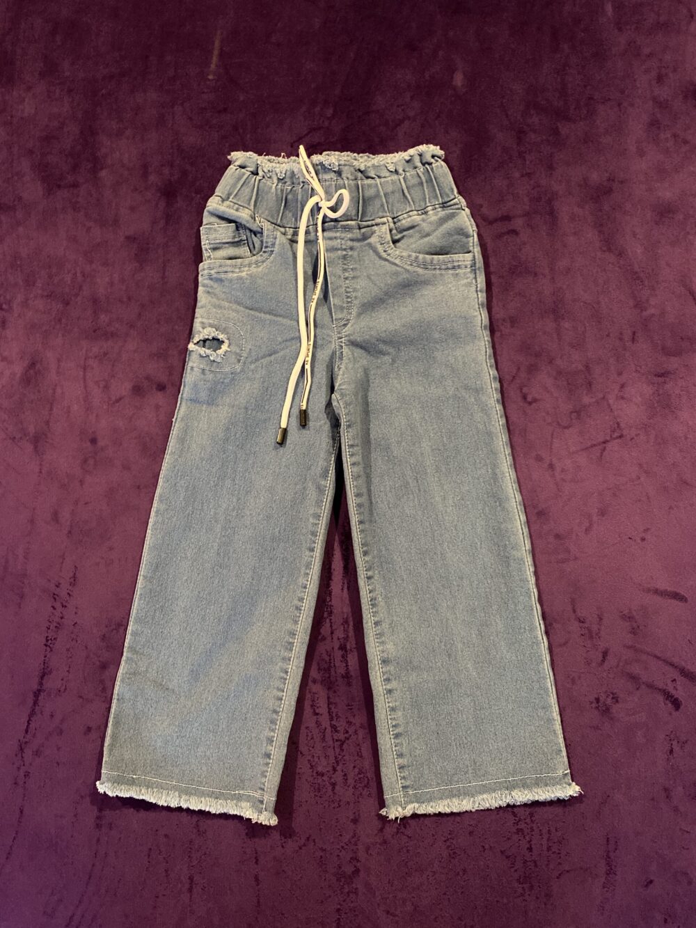 DENIM JEANS WITH ROPE