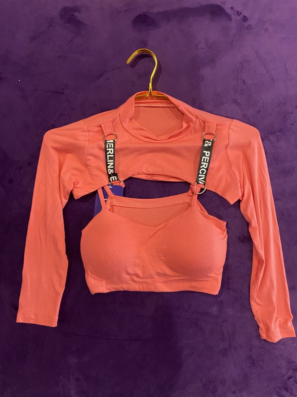 2PCS BRA CROP TOP WITH LONG SLEEVE - Image 3