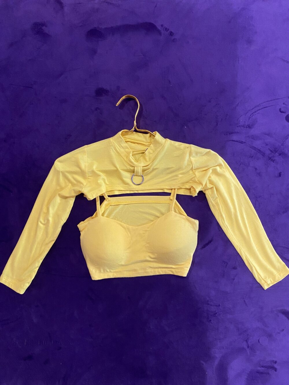 2PCS BRA CROP TOP WITH LONG SLEEVE - Image 4