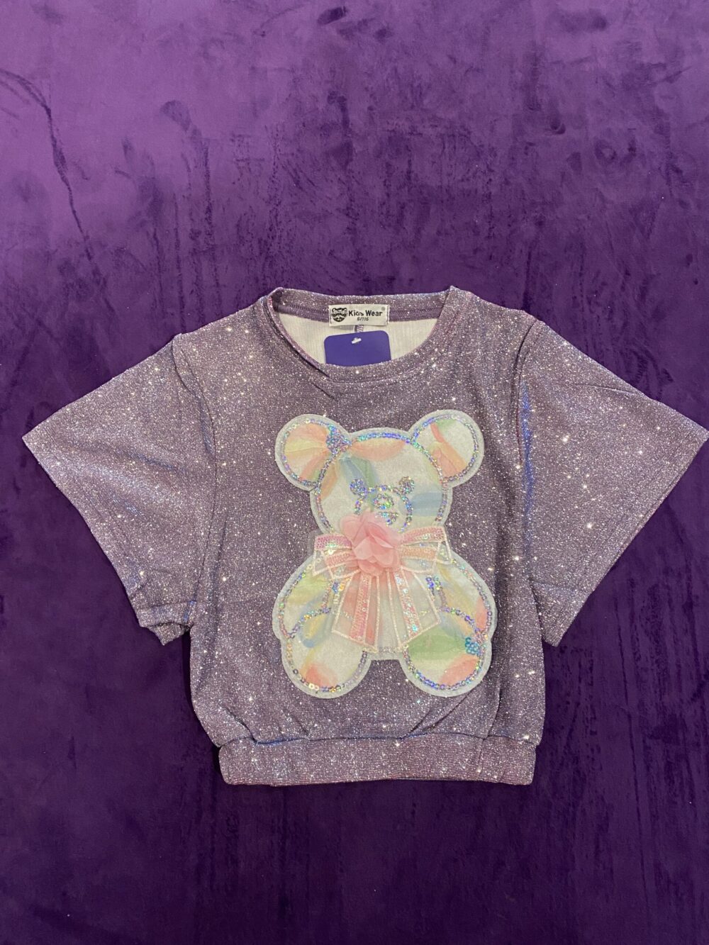 SHINNY BEAR TOP (PURPLE)