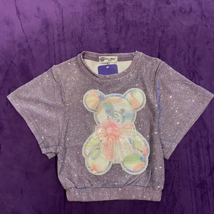 SHINNY BEAR TOP (PURPLE)