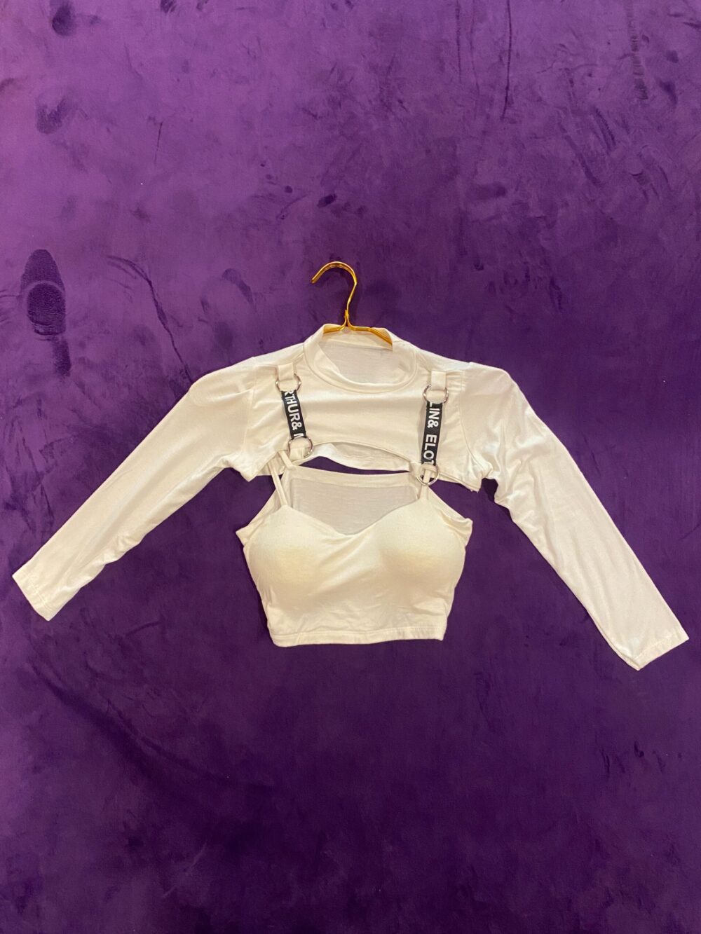2PCS BRA CROP TOP WITH LONG SLEEVE - Image 7