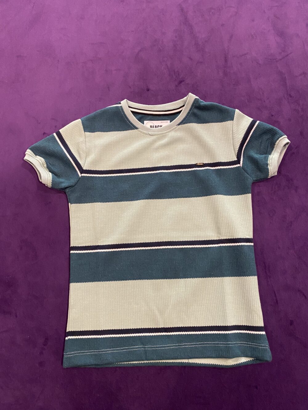 BLACK BOY STRIPES T-SHIRT RN - Image 5