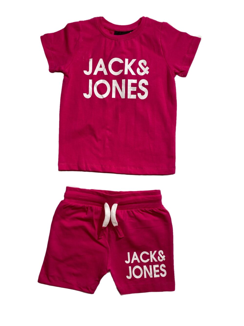 2PCS JACK & JONES  PINK TOP/SHORT