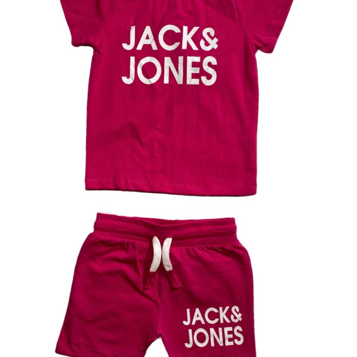 2PCS JACK & JONES  PINK TOP/SHORT