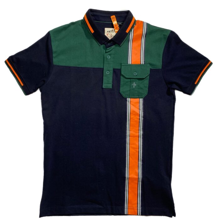 ATTIRE POLO ARMY GREEN AND ORANGE