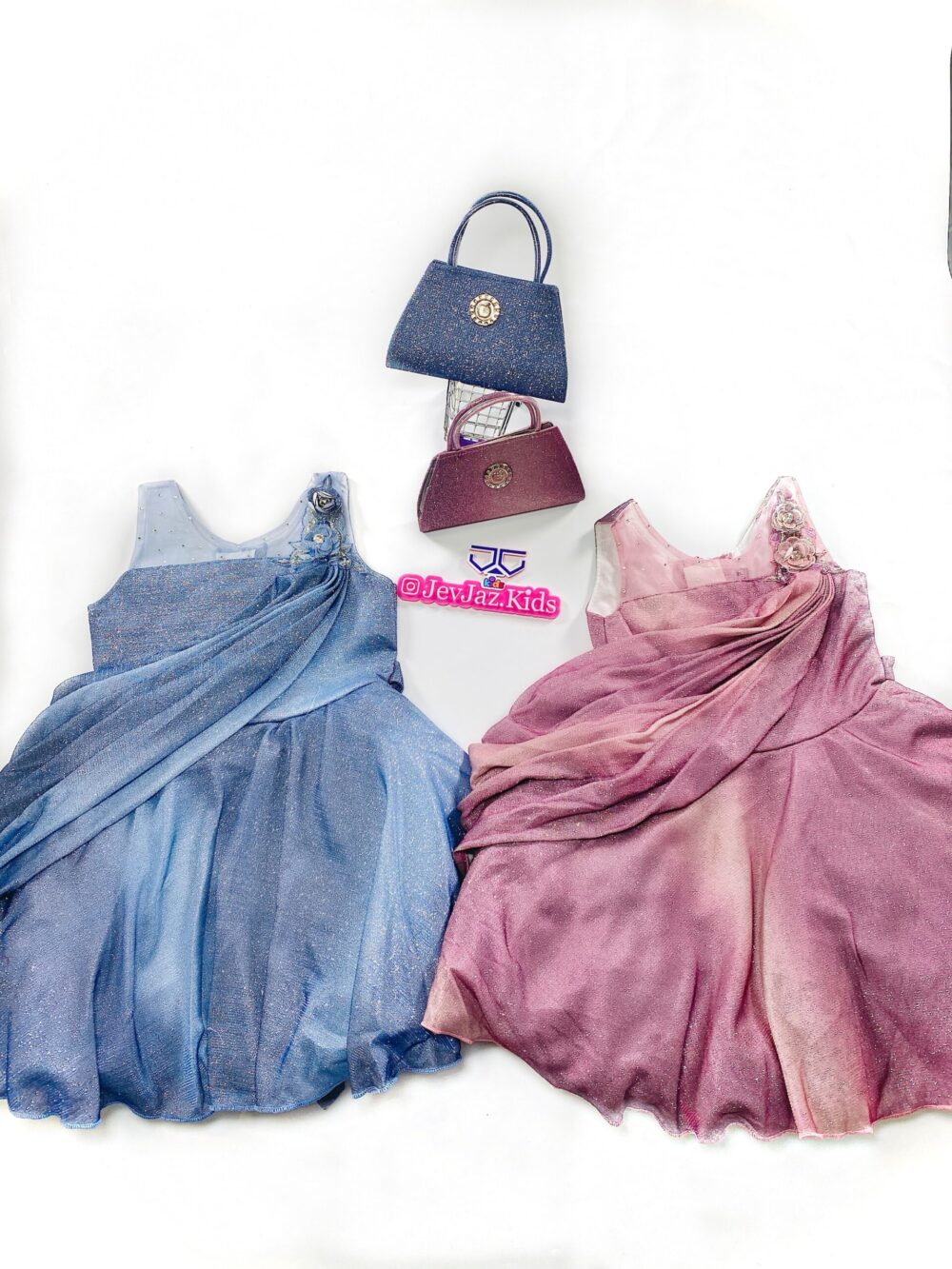 SHINNY DRESS WITH BAG - Image 2