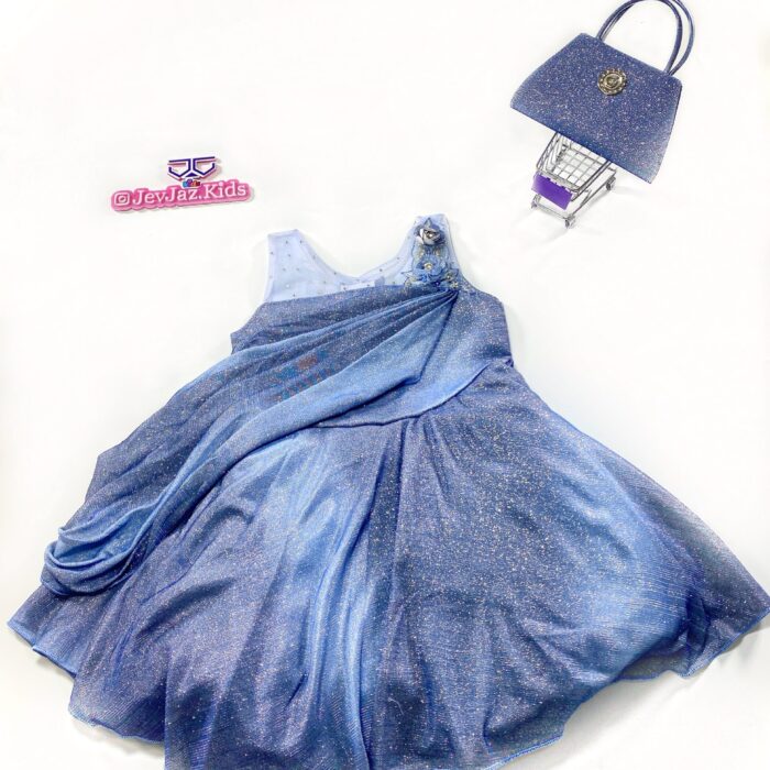 SHINNY DRESS WITH BAG