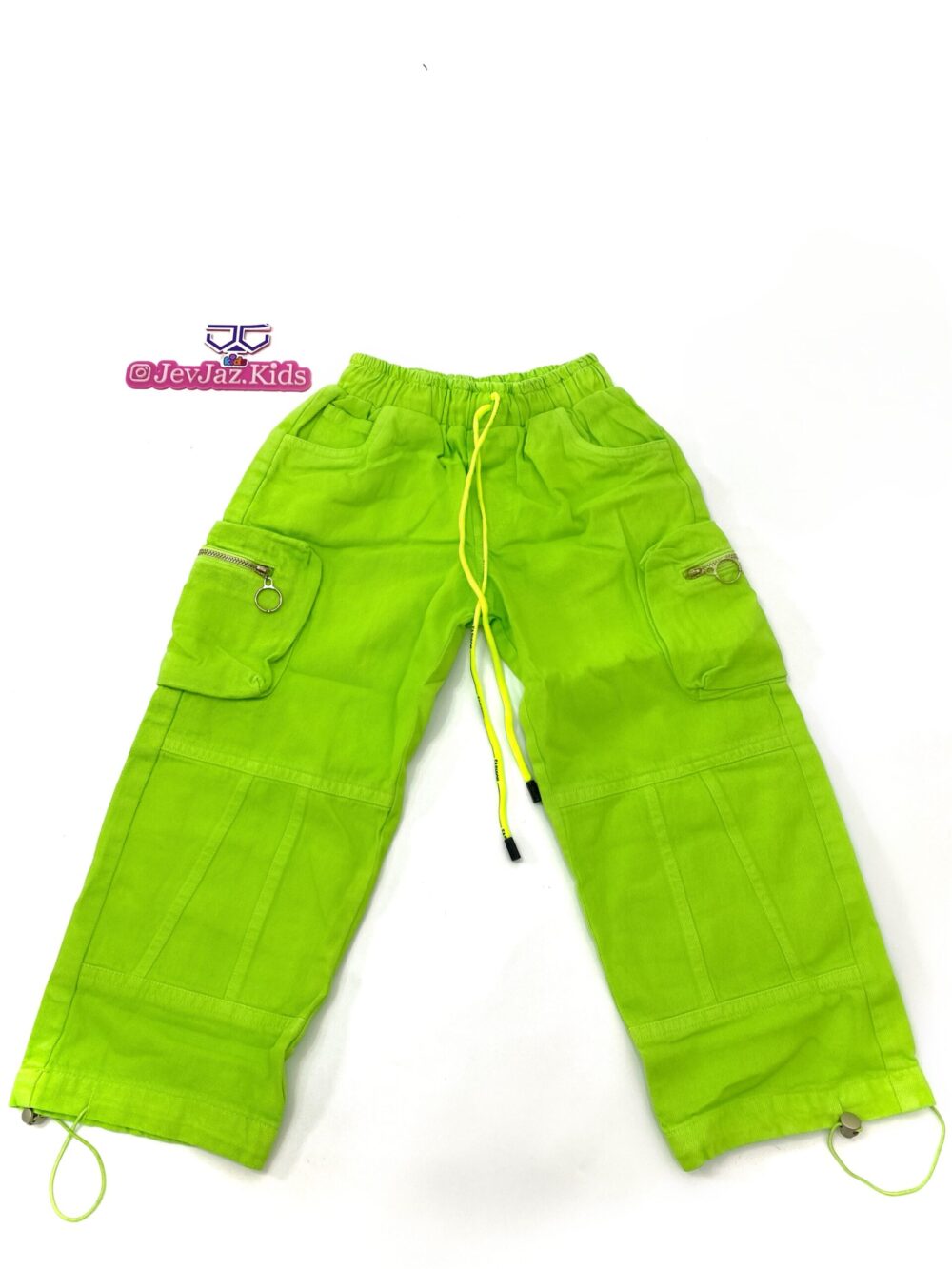 PALAZZO CARGO PANT (Lemon-green)