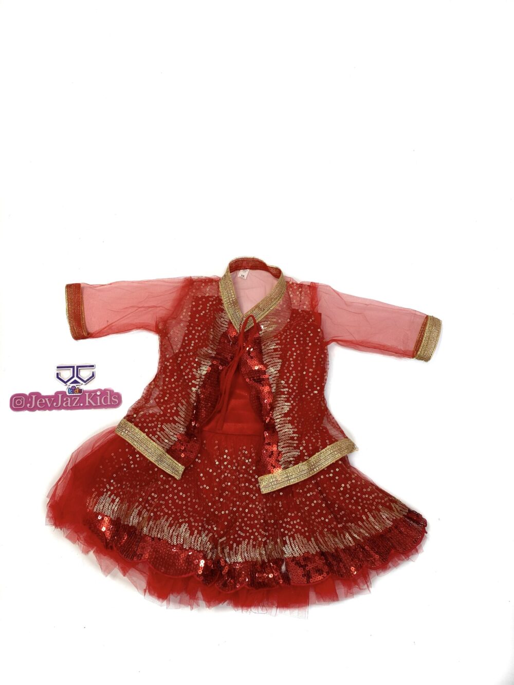 2PCS DRESS AND JACKET (Red)
