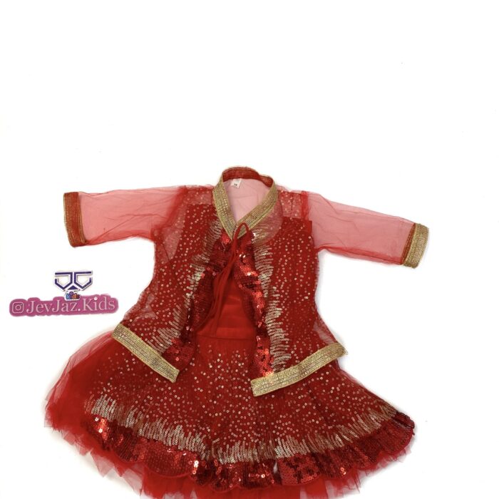 2PCS DRESS AND JACKET (Red)
