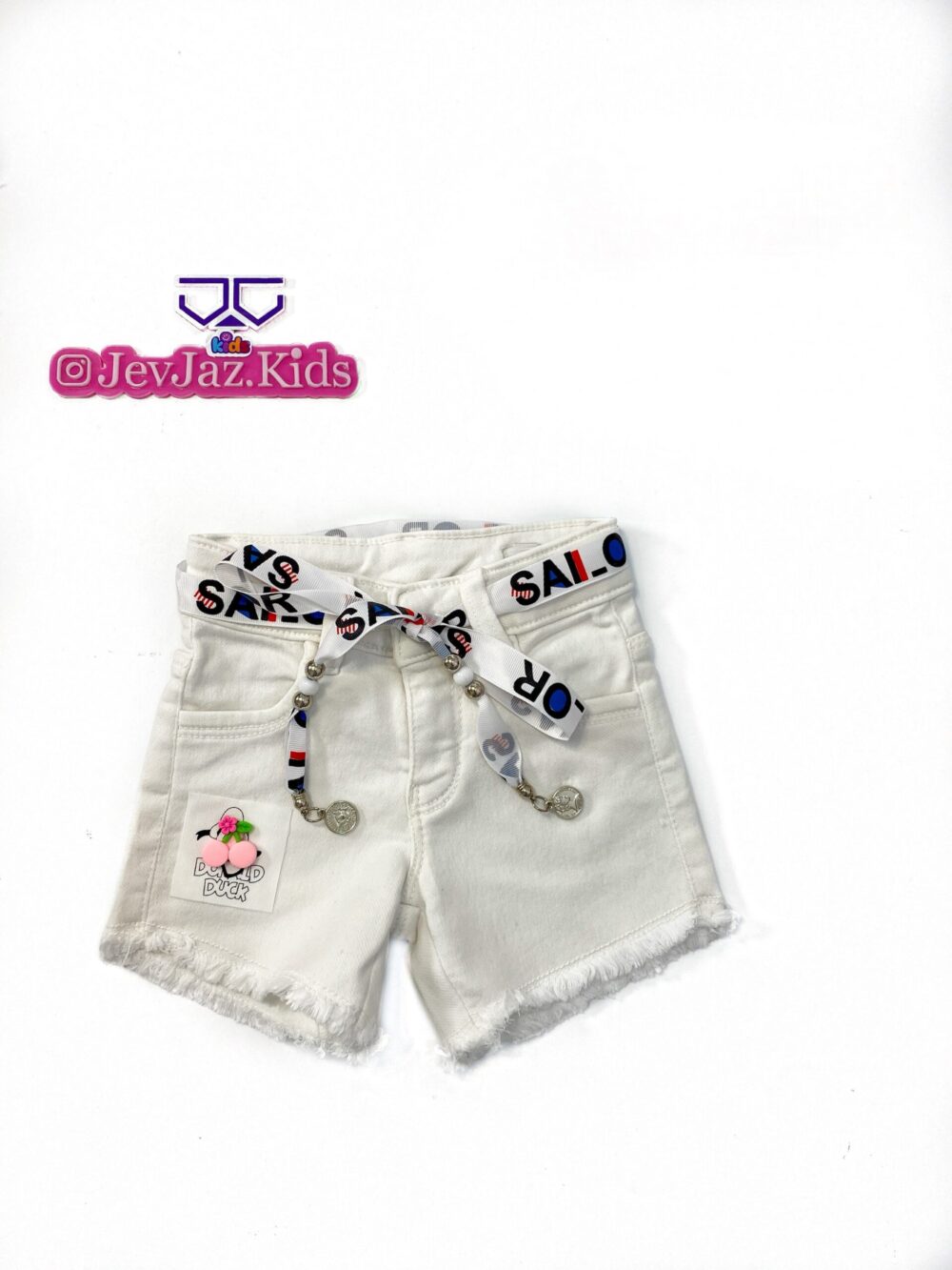 SAILOR DENIM SHORT (White)