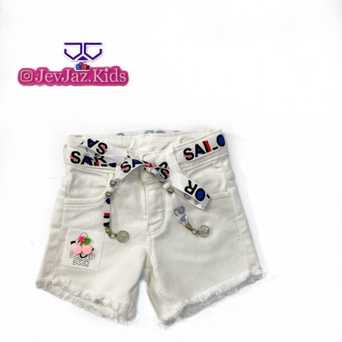 SAILOR DENIM SHORT (White)