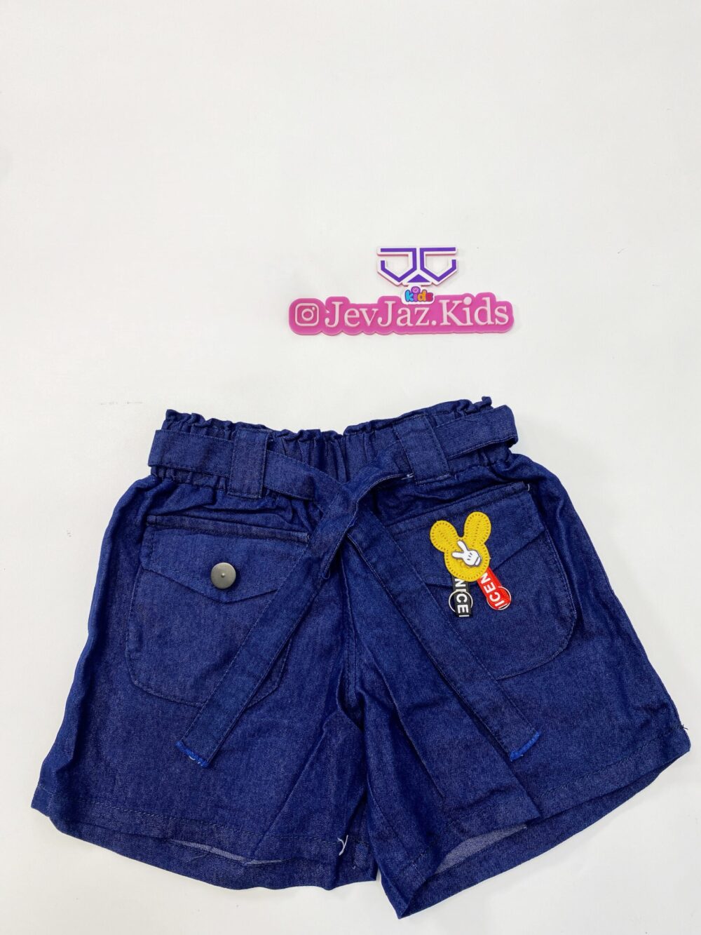 MICKY MOUSE DENIM SHORT (Dark)